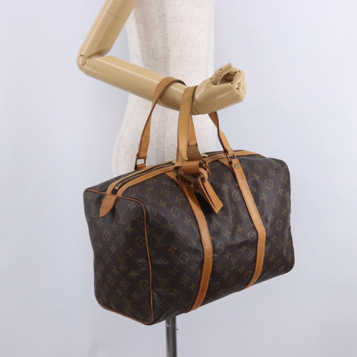 LOUIS VUITTON Monogram Sac Souple 35 Boston Bag M41626 LV Auth 199026