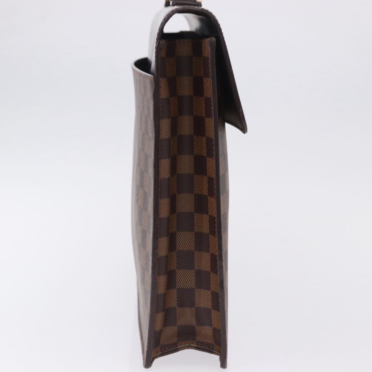 LOUIS VUITTON Damier Ebene Altona GM Business Bag N53312 LV Auth 199030