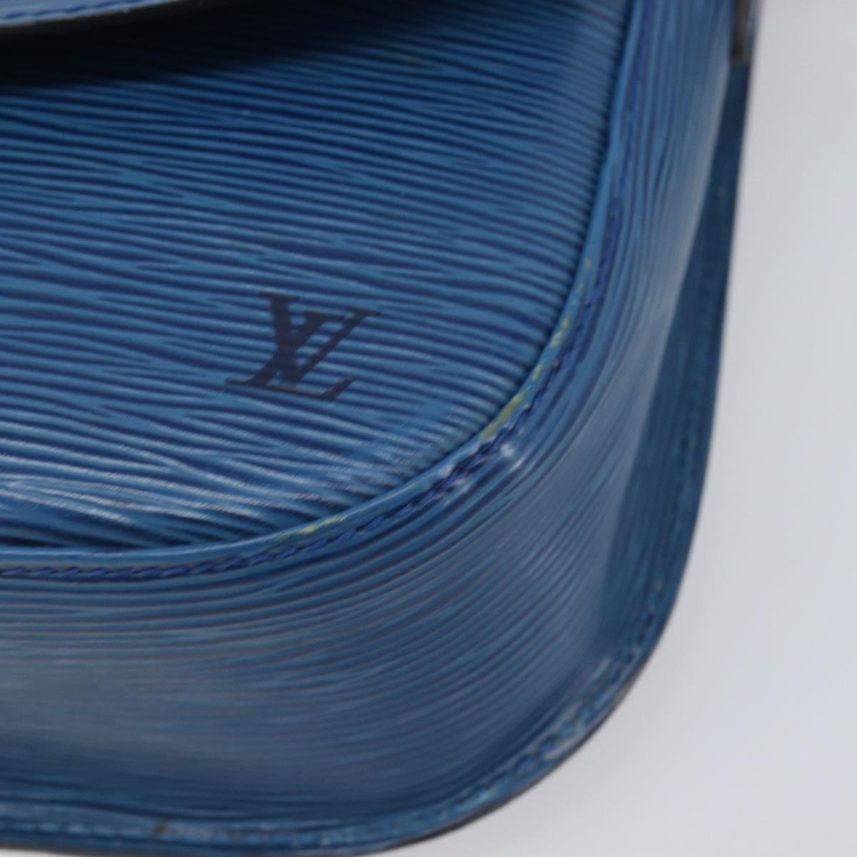 LOUIS VUITTON Epi Saint Cloud GM Shoulder Bag Blue M52195 LV Auth 199031