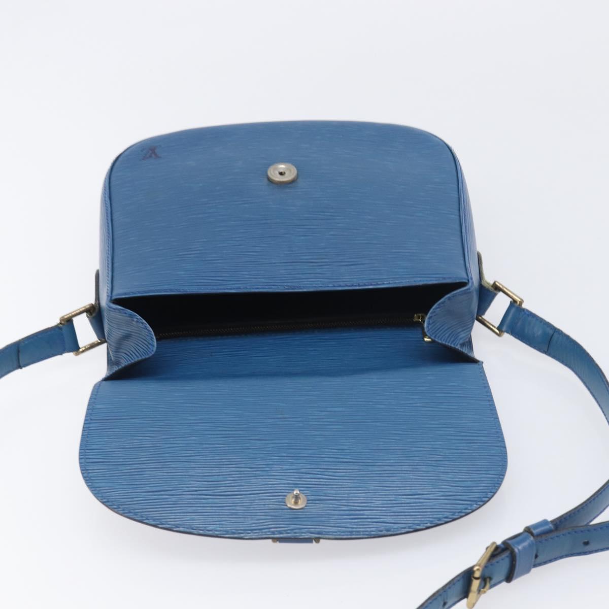 LOUIS VUITTON Epi Saint Cloud GM Shoulder Bag Blue M52195 LV Auth 199031