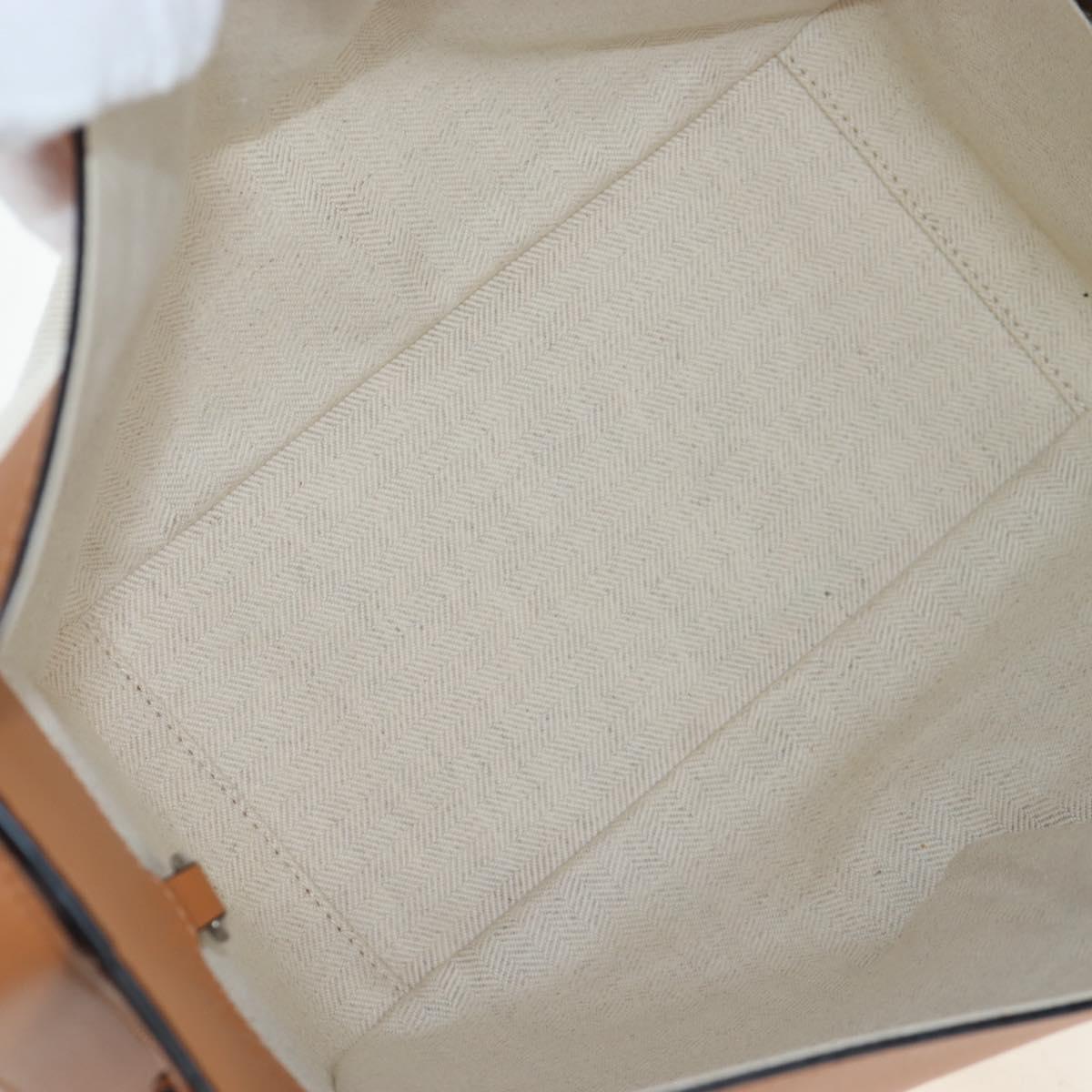LOEWE KEN PRICE Hammock Small Hand Bag Canvas 2way Beige Silver Auth 199036SAM