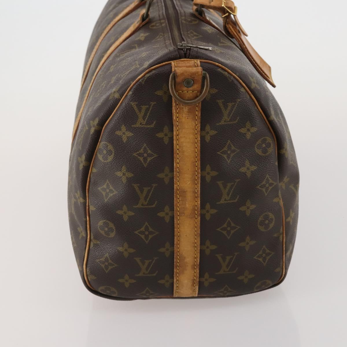 LOUIS VUITTON Monogram Keepall Bandouliere 45 Boston Bag M41418 LV Auth 199044