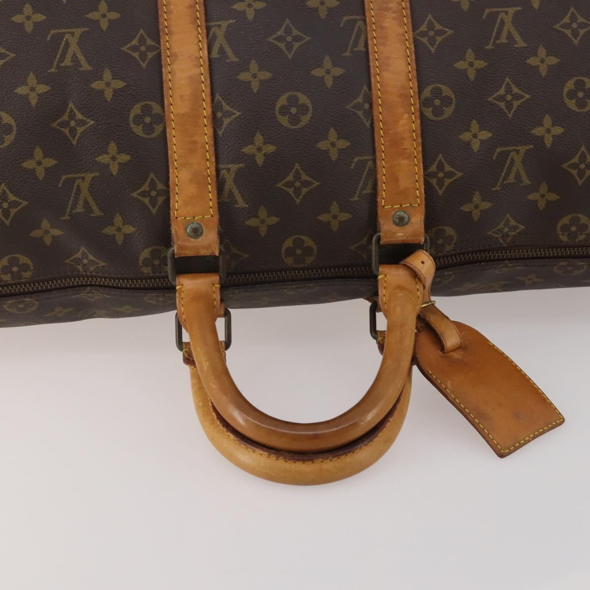 LOUIS VUITTON Monogram Keepall Bandouliere 45 Boston Bag M41418 LV Auth 199044