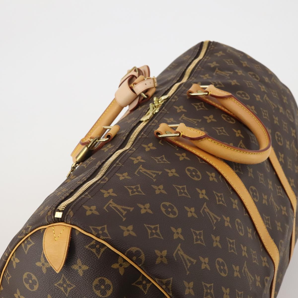 LOUIS VUITTON Monogram Keepall 55 Boston Bag M41424 LV Auth 199046A