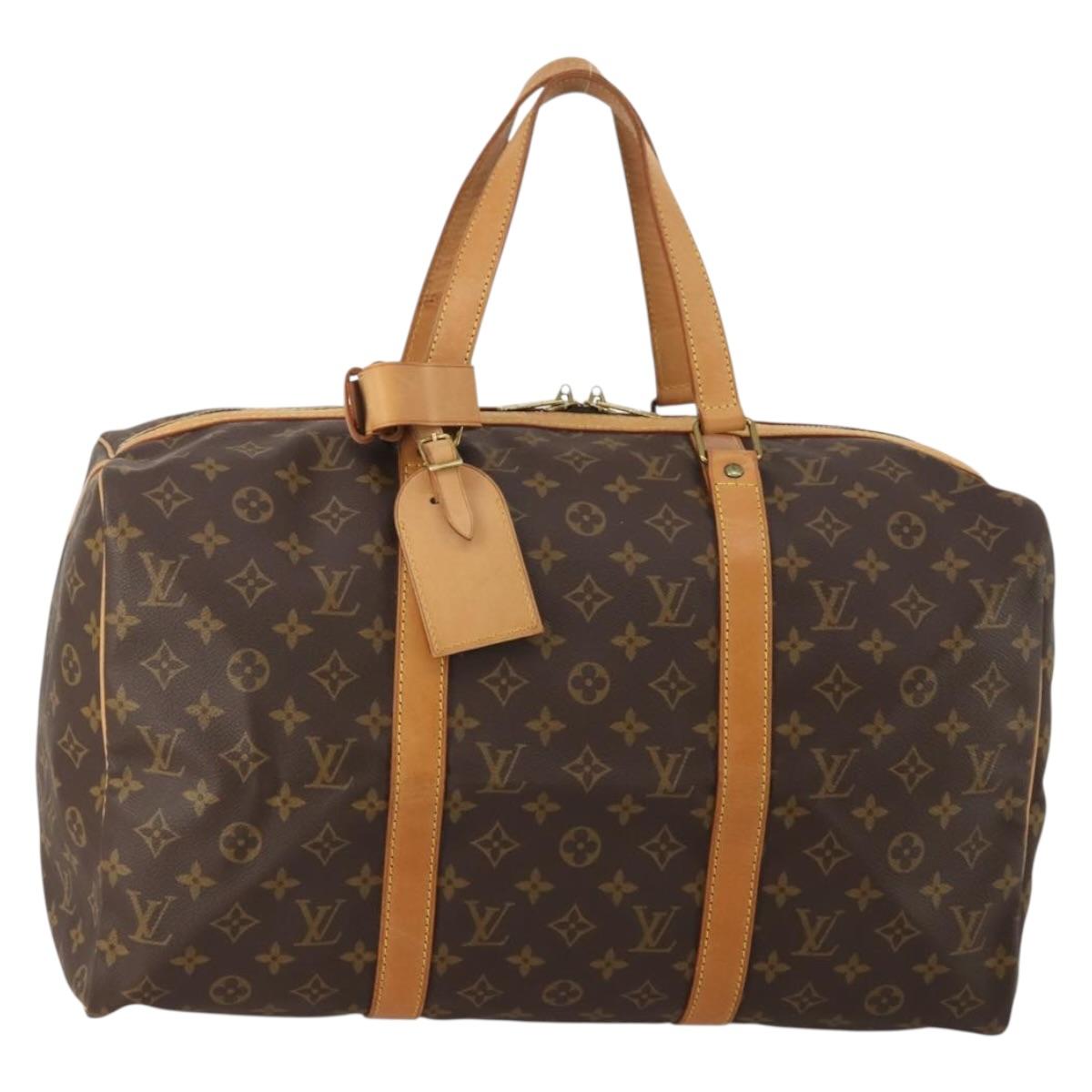 LOUIS VUITTON Monogram Sac Souple 45 Boston Bag M41624 LV Auth 199047A