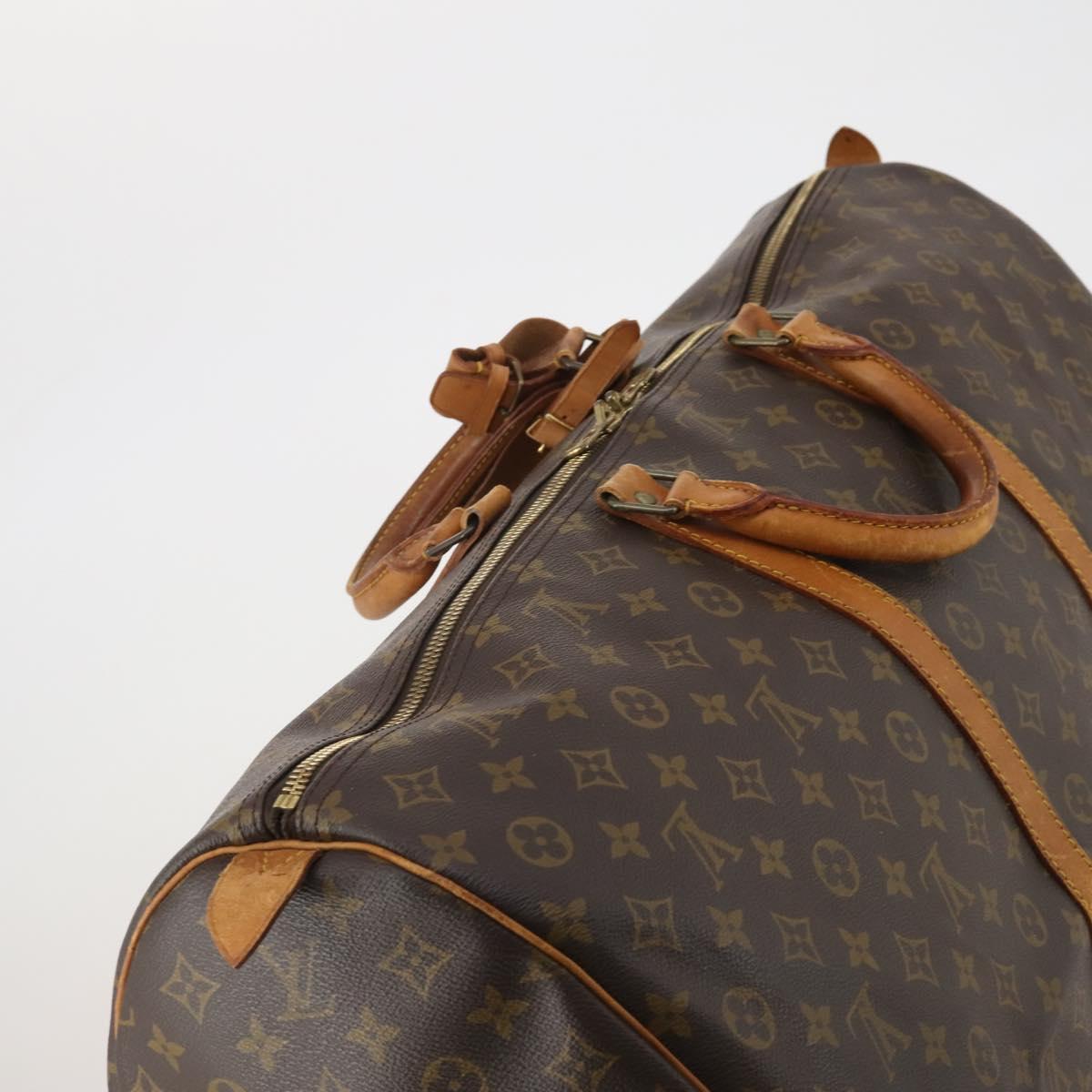 LOUIS VUITTON Monogram Keepall 60 Boston Bag M41422 LV Auth 199048