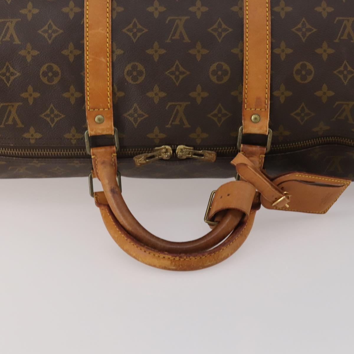 LOUIS VUITTON Monogram Keepall 60 Boston Bag M41422 LV Auth 199048