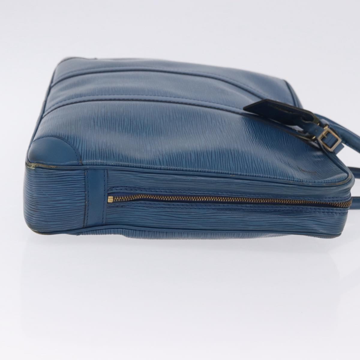 LOUIS VUITTON Epi Porte Documents Voyage Business Bag Blue M54475 LV Auth 199049