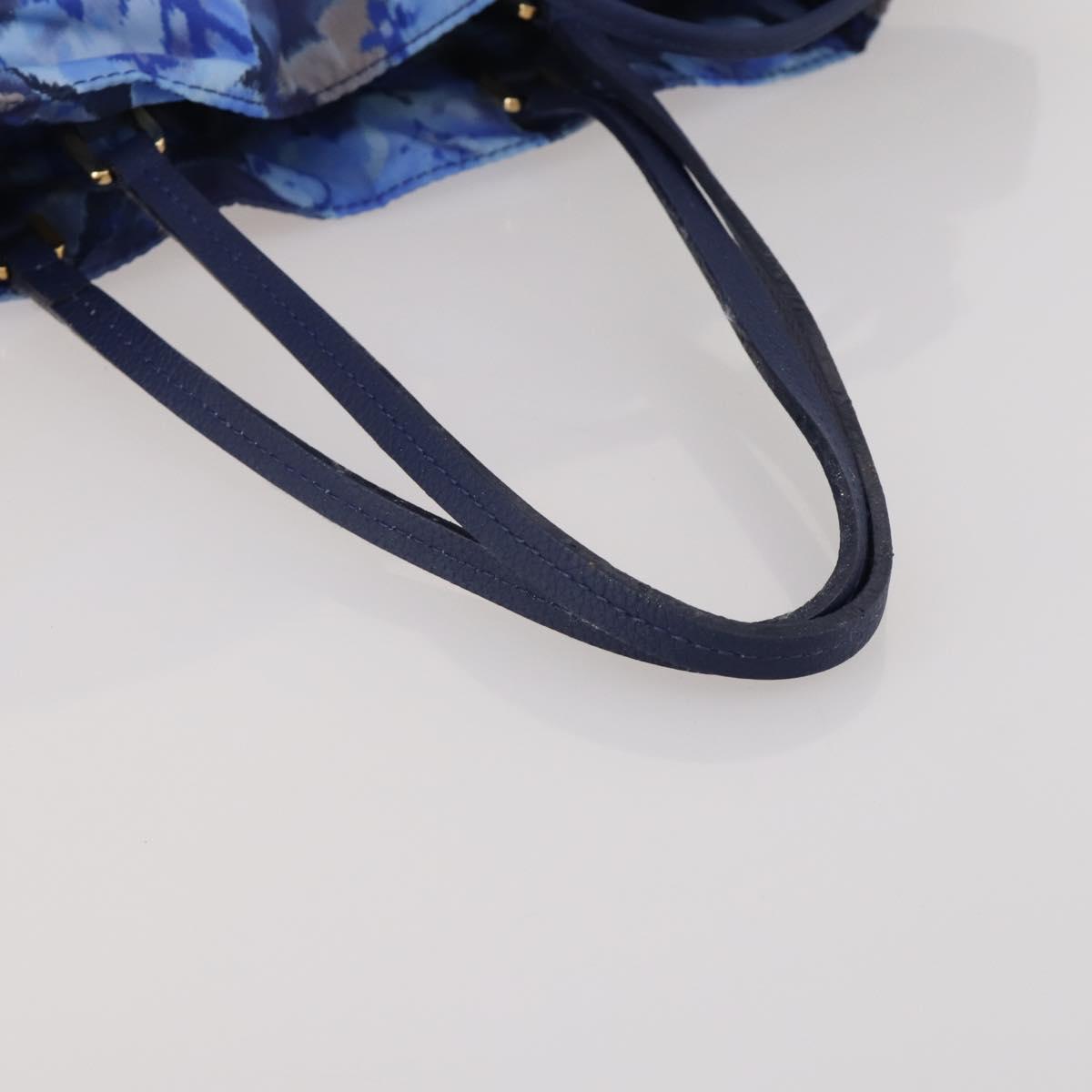 LOUIS VUITTON Monogram Ikat Flower Noeful MM Hand Bag Blue M94312 LV Auth 199052