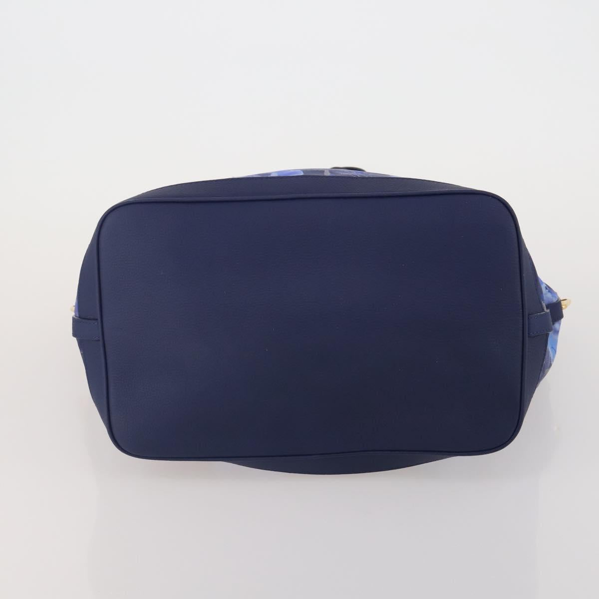 LOUIS VUITTON Monogram Ikat Flower Noeful MM Hand Bag Blue M94312 LV Auth 199052