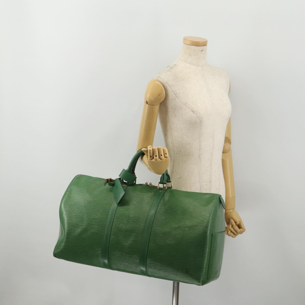 LOUIS VUITTON Monogram Keepall 50 Boston Bag M41426 LV Auth 199053A
