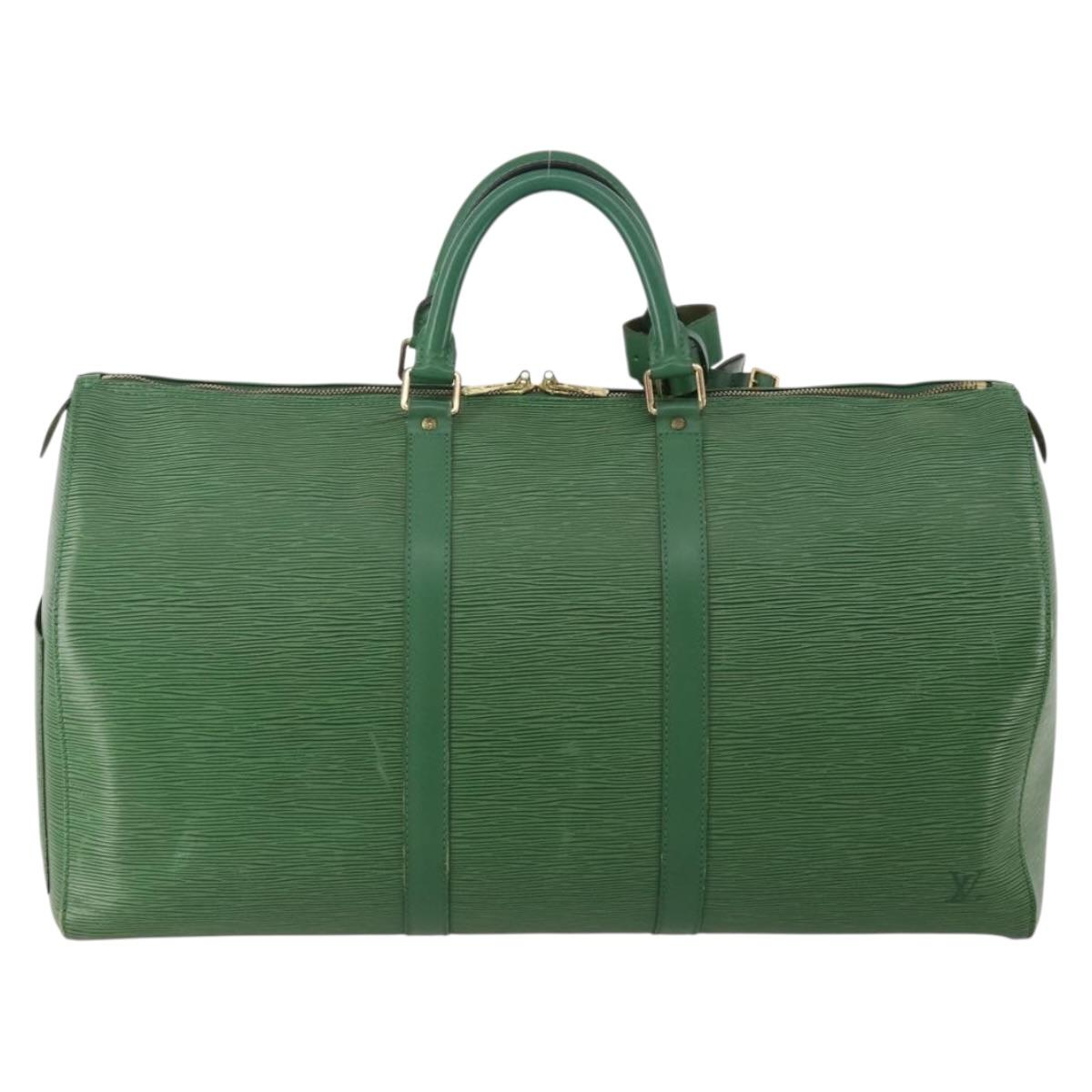 LOUIS VUITTON Monogram Keepall 50 Boston Bag M41426 LV Auth 199053A