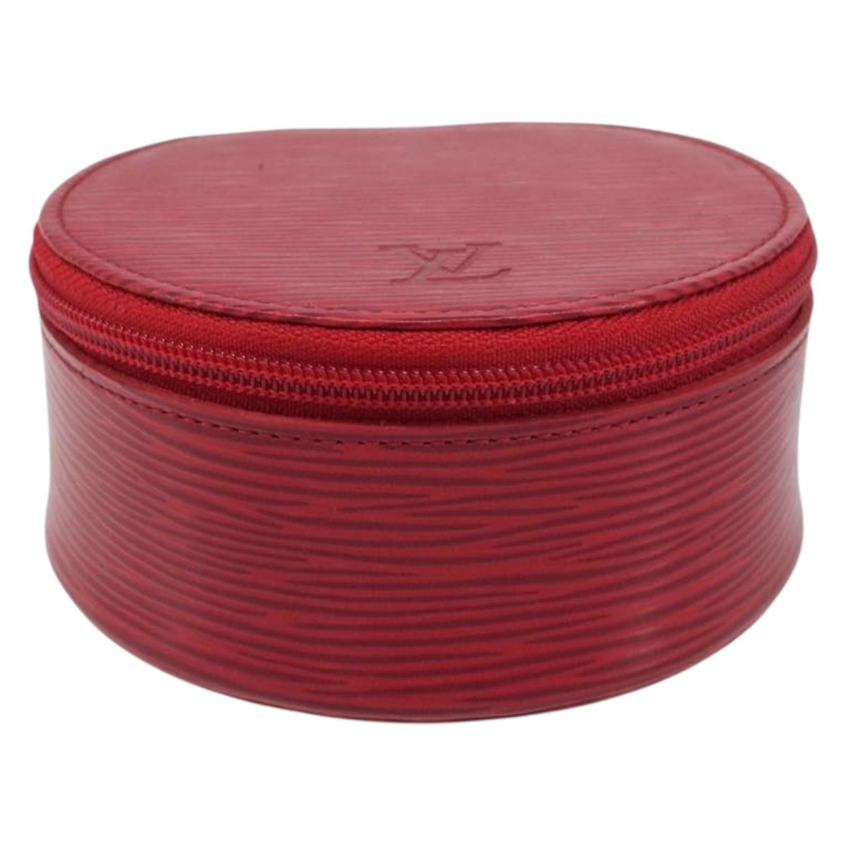 LOUIS VUITTON Epi Ecrin Bijoux 10 Jewelry Box Red M48217 LV Auth 199058A