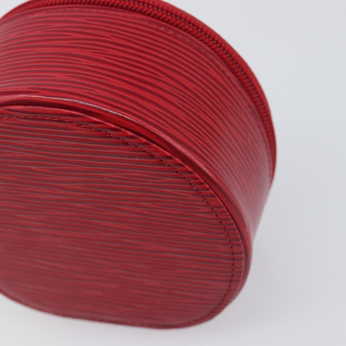 LOUIS VUITTON Epi Ecrin Bijoux 10 Jewelry Box Red M48217 LV Auth 199058A