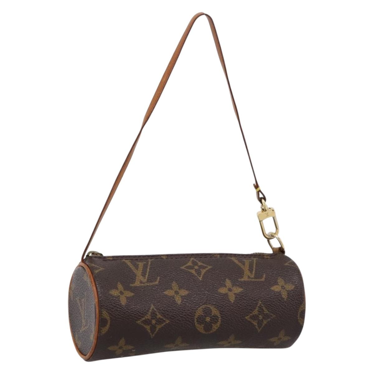 LOUIS VUITTON Monogram Papillon Pouch LV Auth 199061