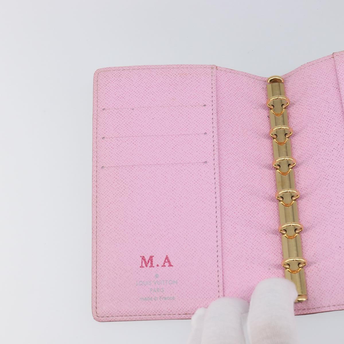 LOUIS VUITTON Monogram Multicolor Agenda PM Cover White R20896 LV Auth 199066