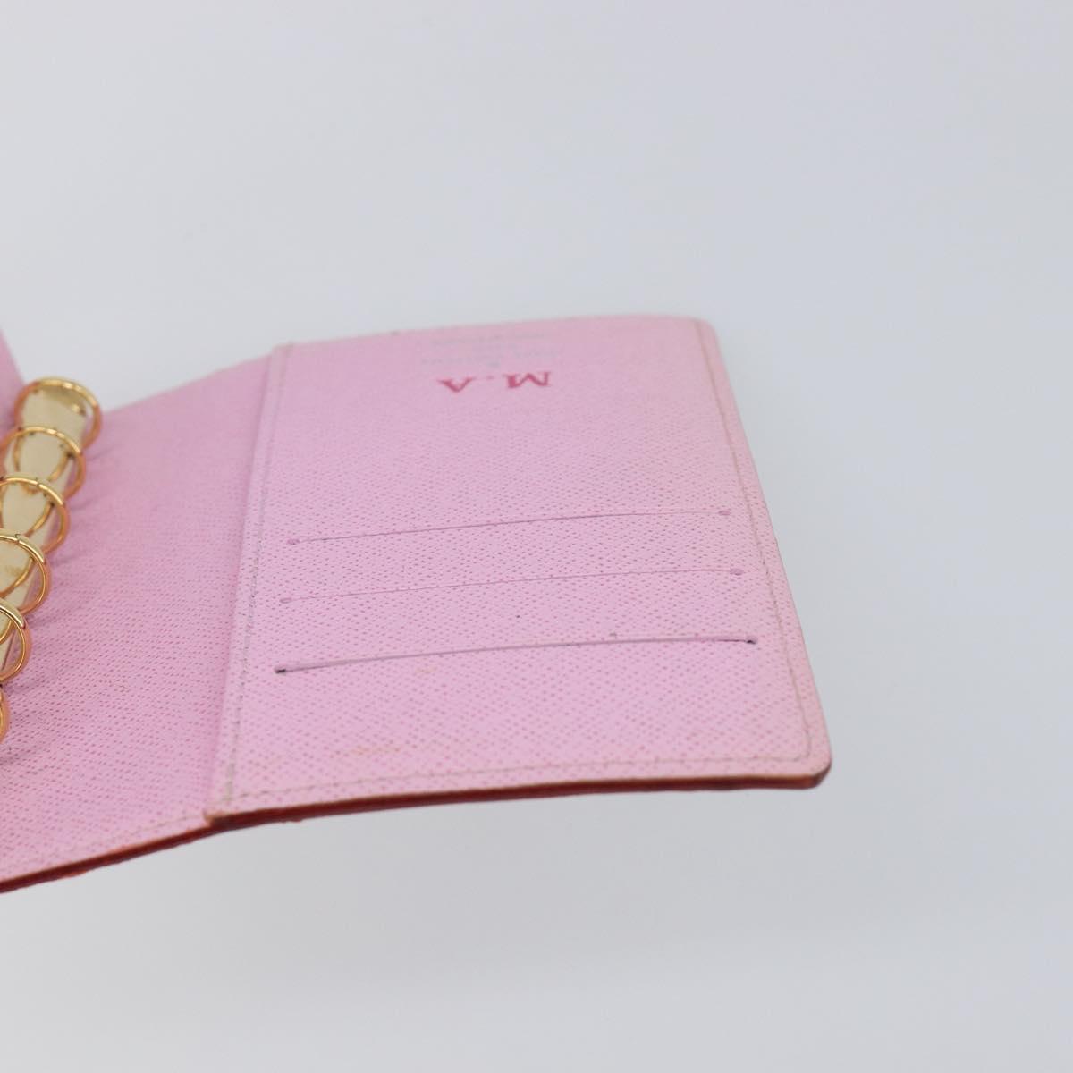 LOUIS VUITTON Monogram Multicolor Agenda PM Cover White R20896 LV Auth 199066