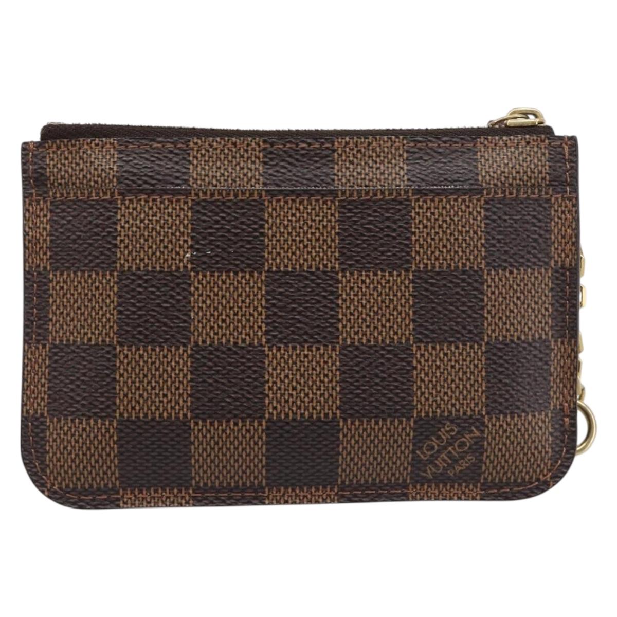 LOUIS VUITTON Damier Ebene Pochette Cles NM Coin Purse N63094 LV Auth 199071