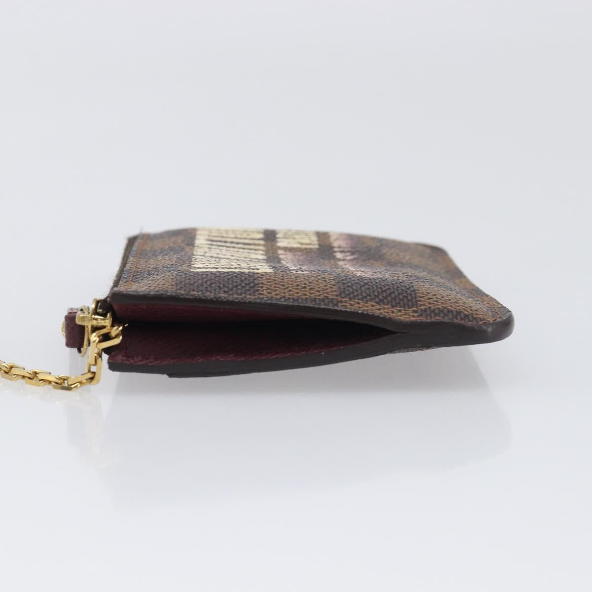 LOUIS VUITTON Damier Ebene Pochette Cles NM Coin Purse N63094 LV Auth 199071