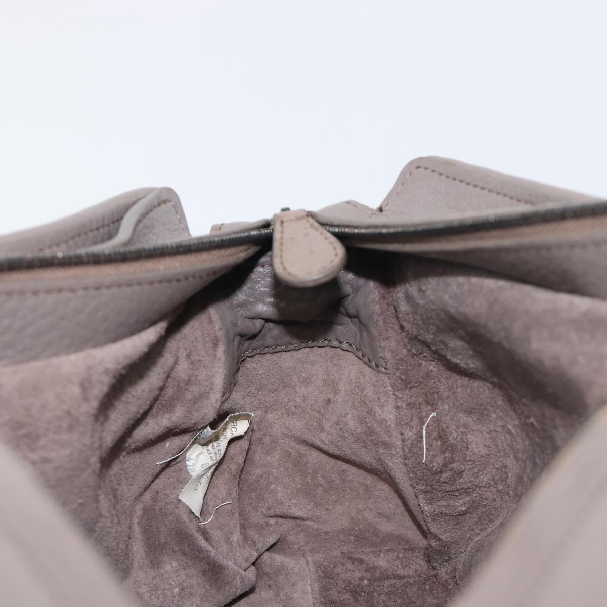 BOTTEGA VENETA Shoulder Bag Leather Gray Multicolor 210993 Auth 199078A
