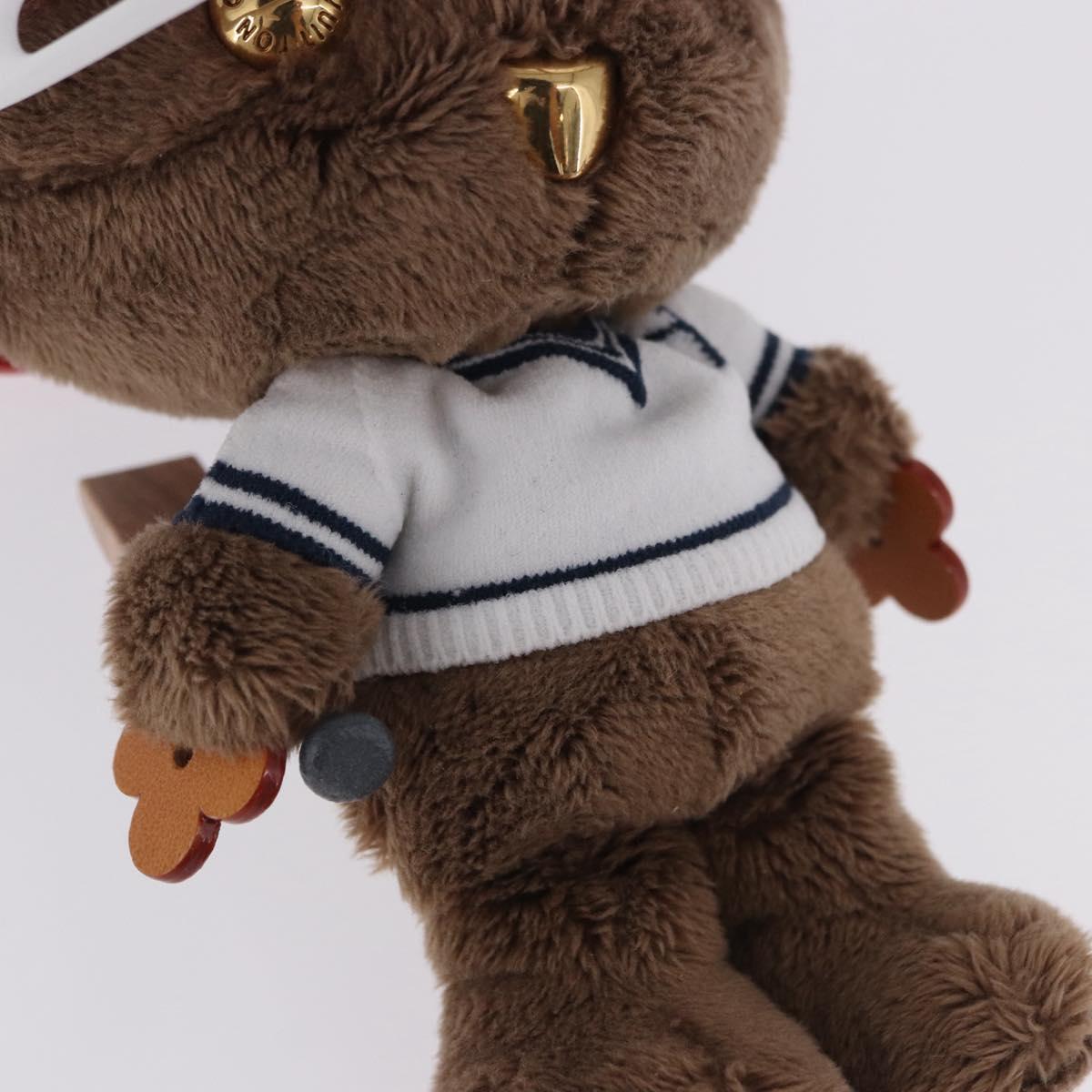 LOUIS VUITTON LV Louis Bear Cricket Bag Charm Fur Brown M03678 LV Auth 199080SAM