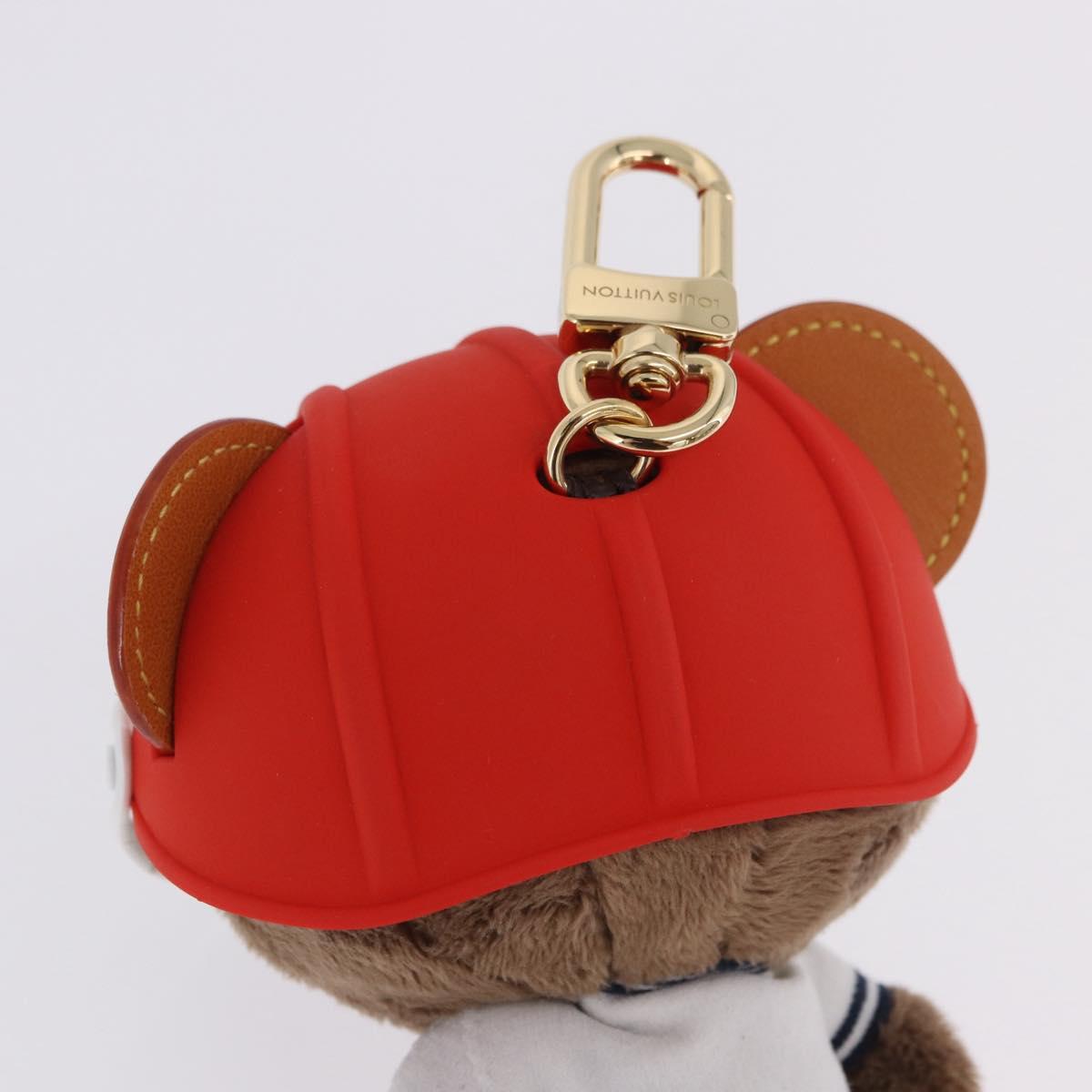 LOUIS VUITTON LV Louis Bear Cricket Bag Charm Fur Brown M03678 LV Auth 199080SAM