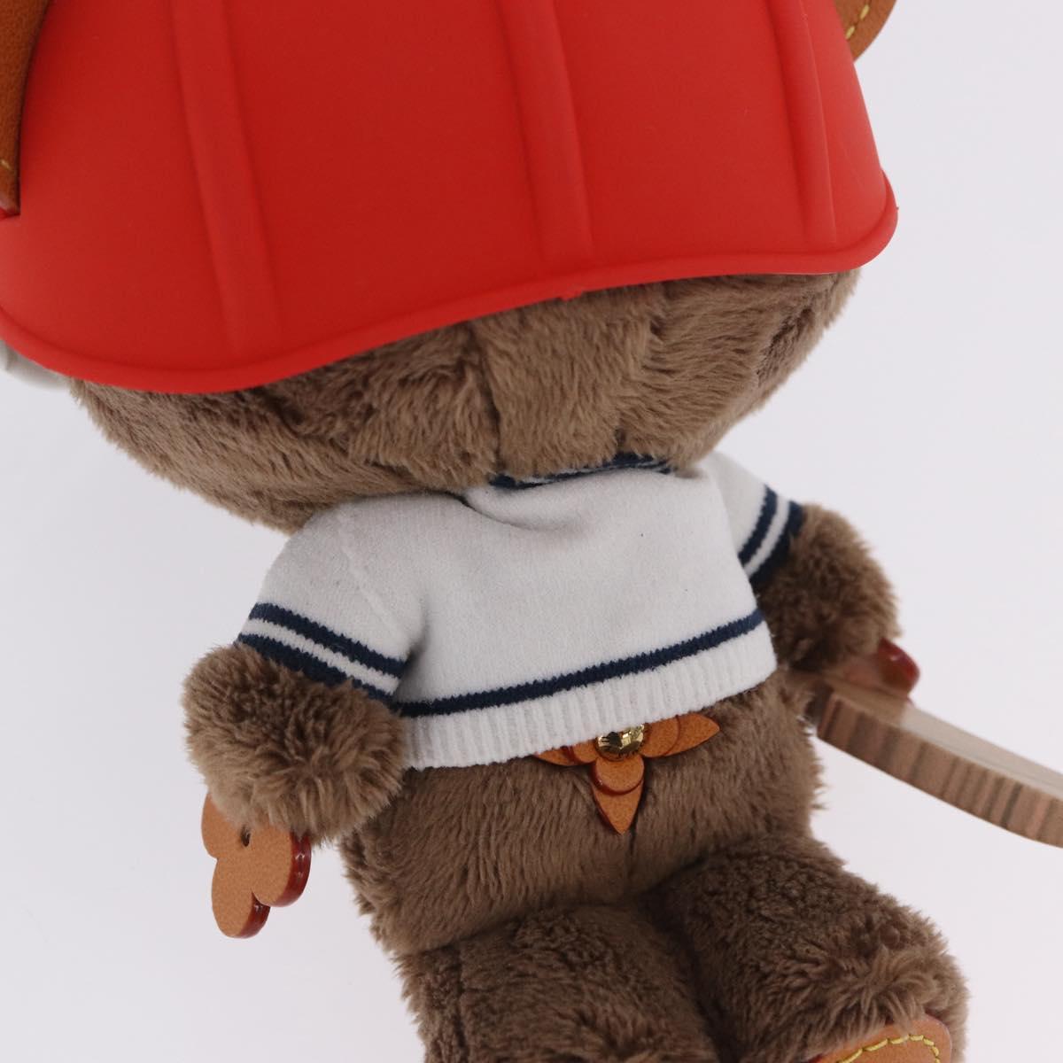 LOUIS VUITTON LV Louis Bear Cricket Bag Charm Fur Brown M03678 LV Auth 199080SAM