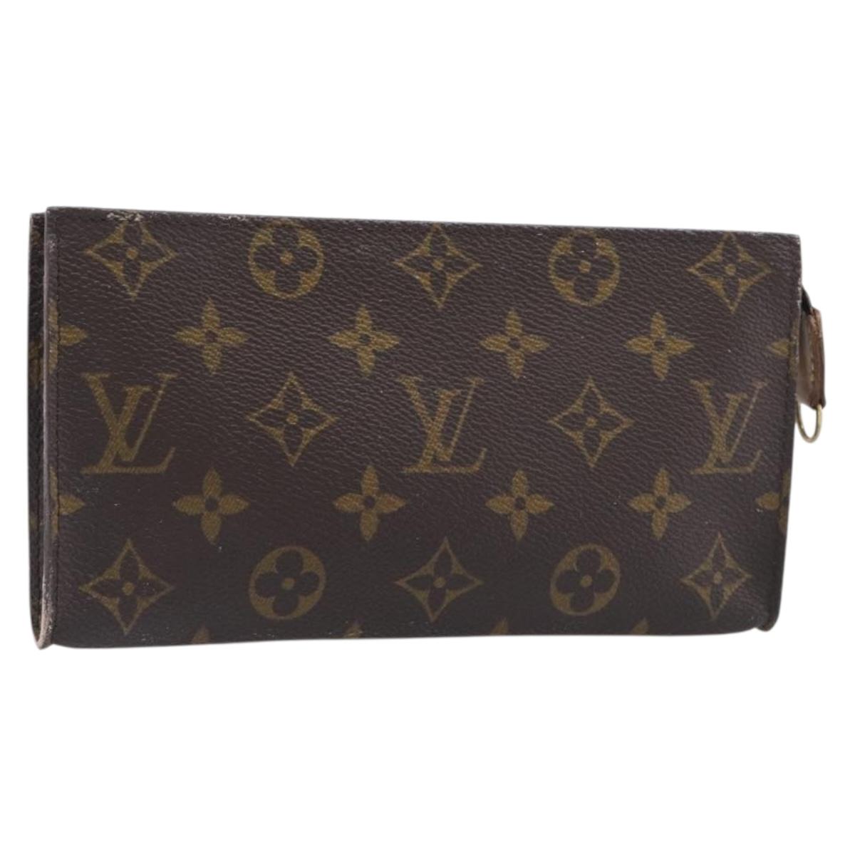 LOUIS VUITTON Monogram Bucket GM Accessory Pouch LV Auth 199081