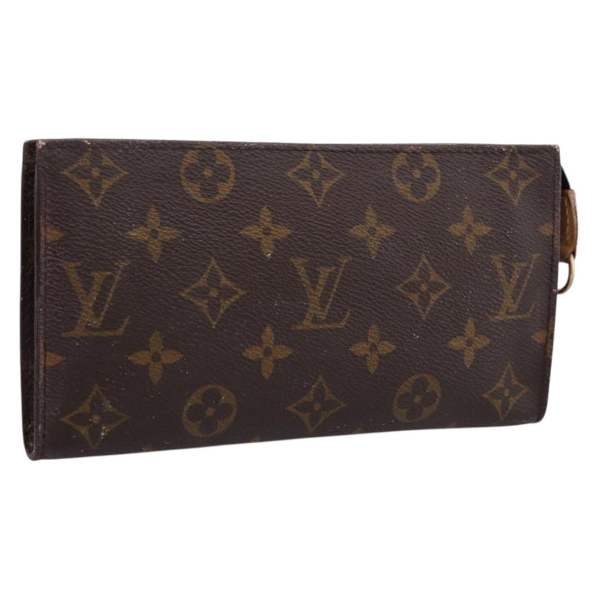 LOUIS VUITTON Monogram Bucket GM Accessory Pouch LV Auth 199082