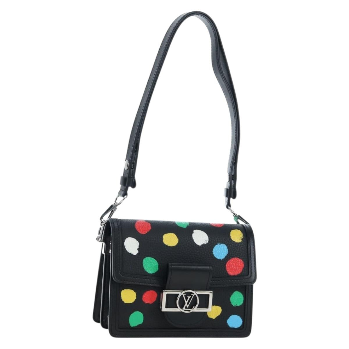 LOUIS VUITTON LVxYK Dauphine Mini Taurillon Clemence Black M21750 Auth 199094SM