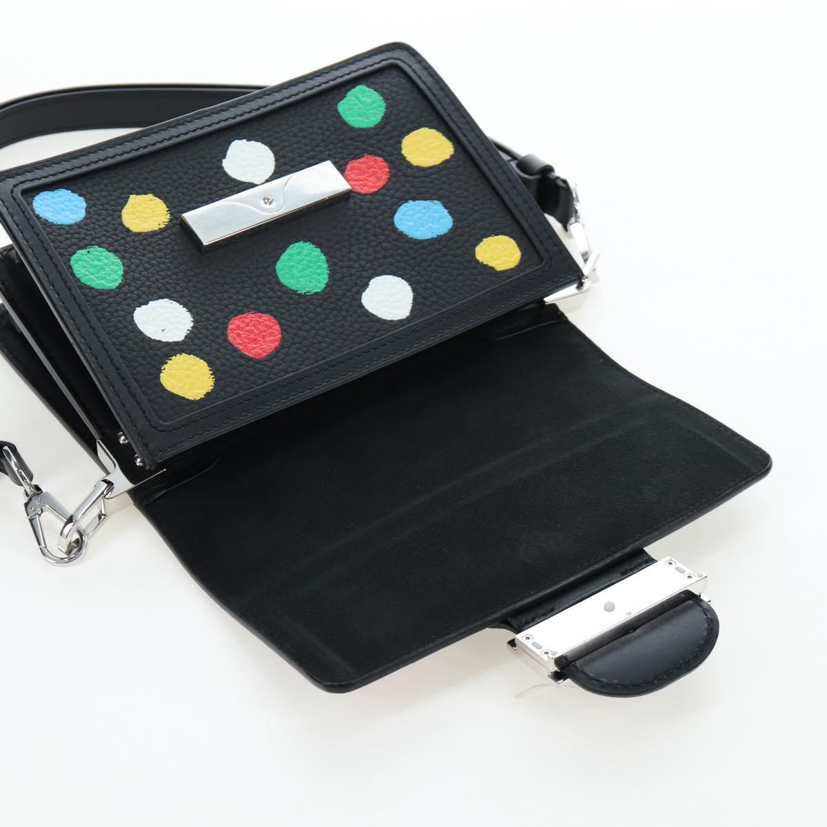 LOUIS VUITTON LVxYK Dauphine Mini Taurillon Clemence Black M21750 Auth 199094SM
