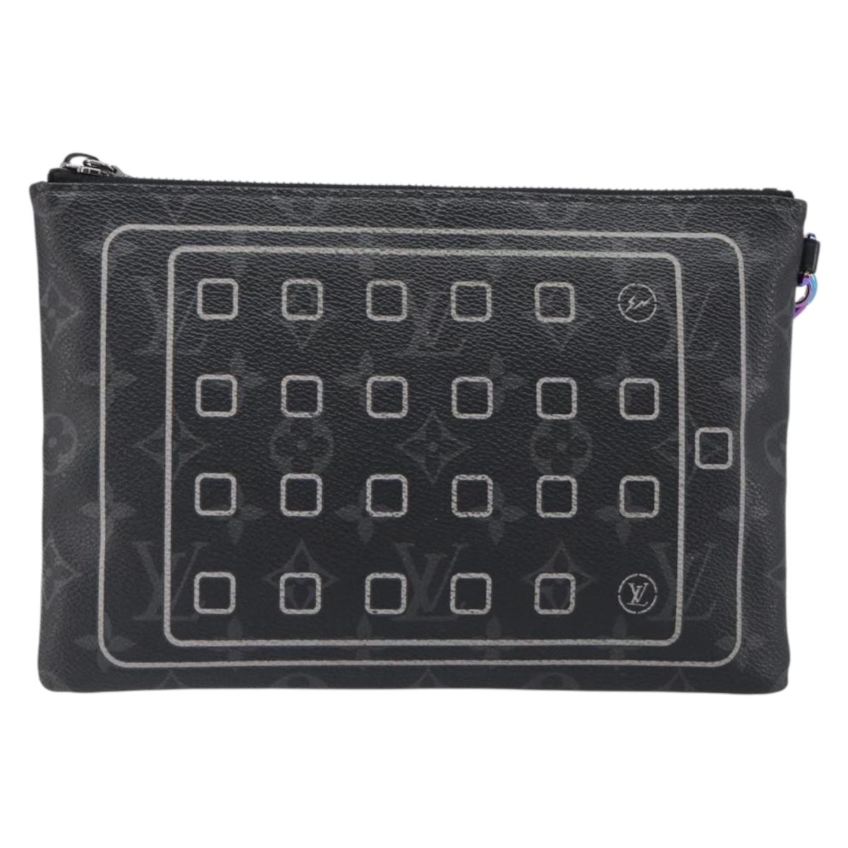 LOUIS VUITTON Monogram Eclipse Fragment iPhone Case M64449 LV Auth 199106V