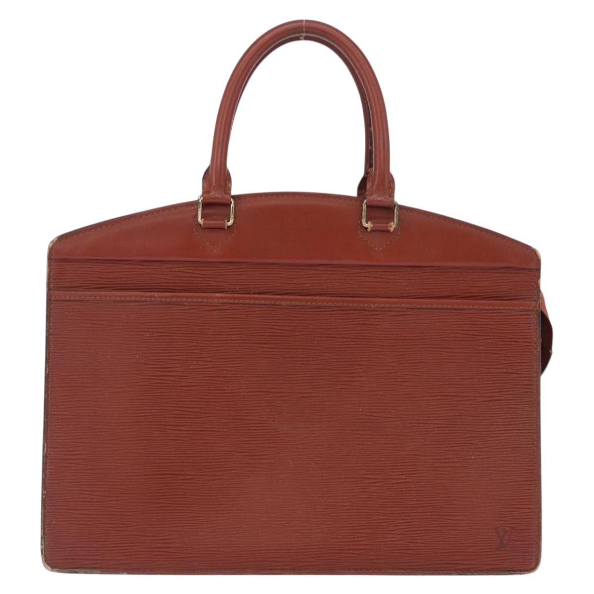 LOUIS VUITTON Epi Riviera Hand Bag Brown M48183 LV Auth 199108