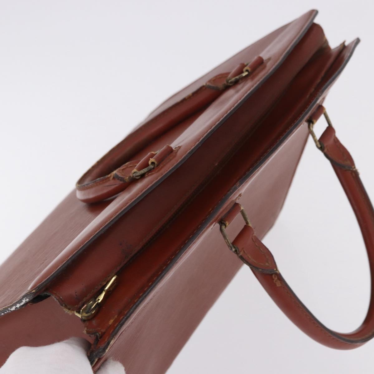 LOUIS VUITTON Epi Riviera Hand Bag Brown M48183 LV Auth 199108