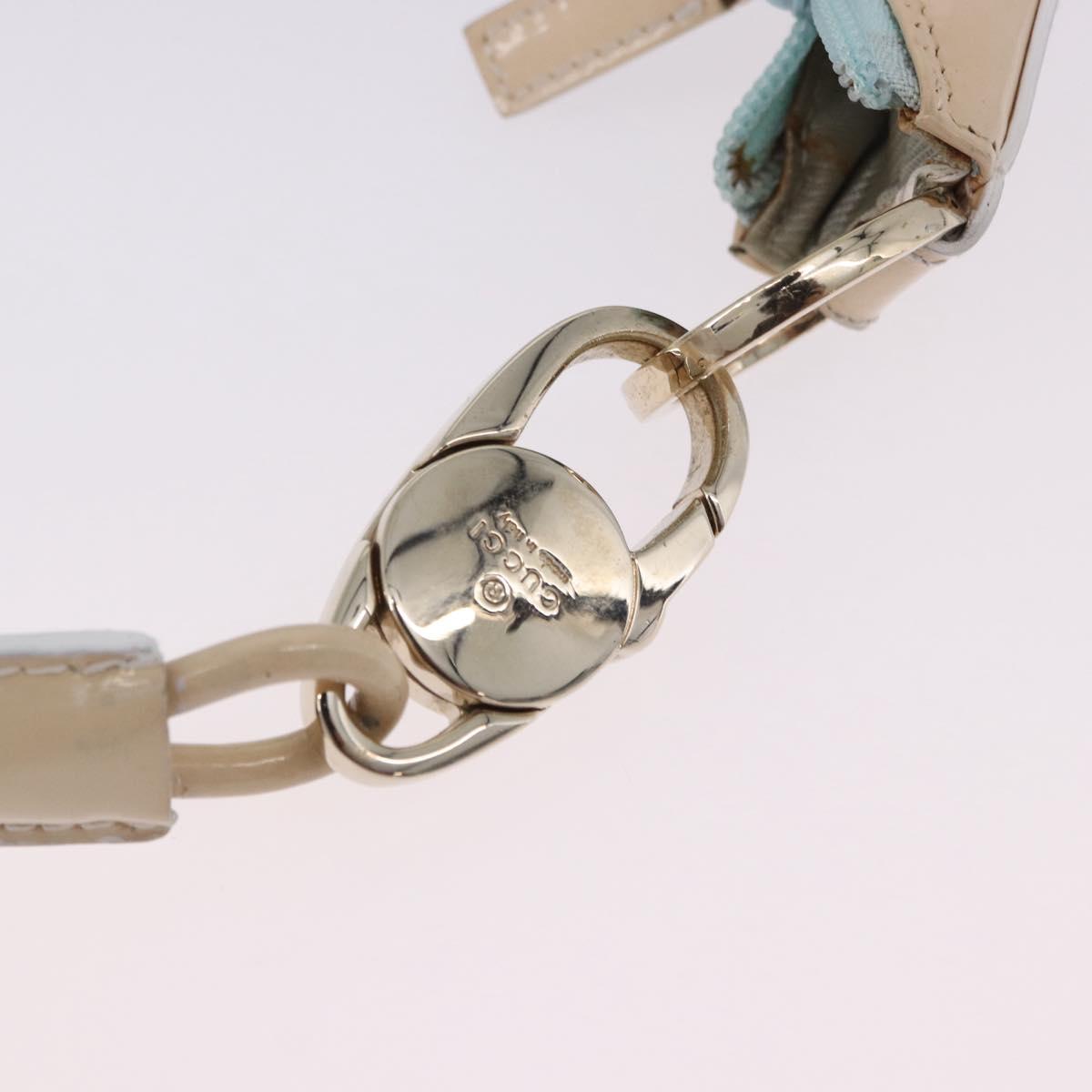 GUCCI GG Canvas Shoulder Bag Outlet Light Blue Gold 001 4158 Auth 199129V