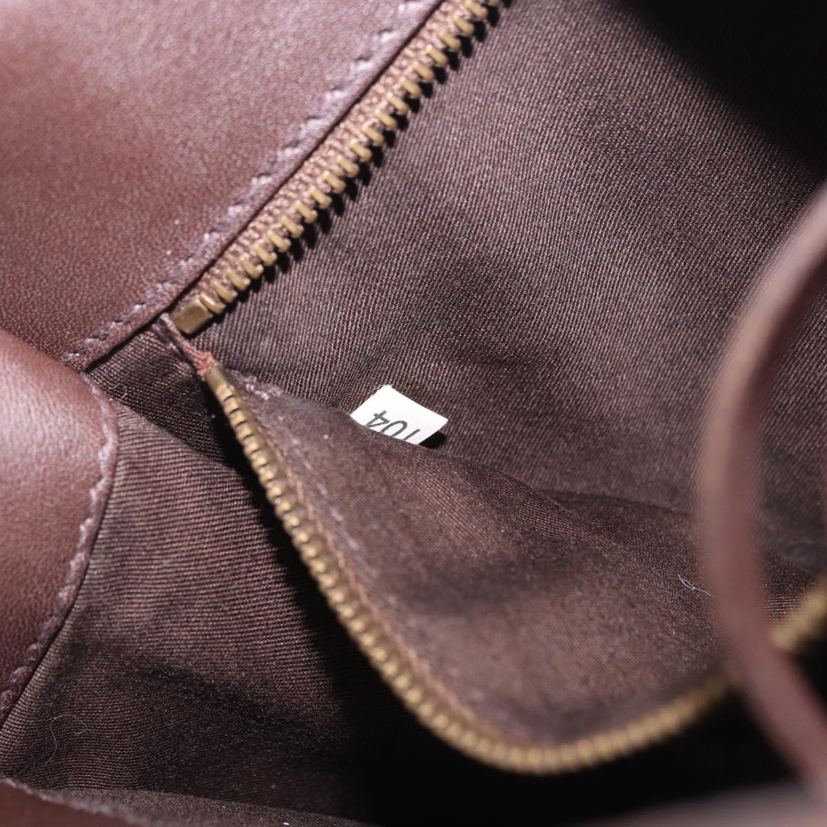 Miu Miu Hand Bag Wool Beige Gold Auth 199131V