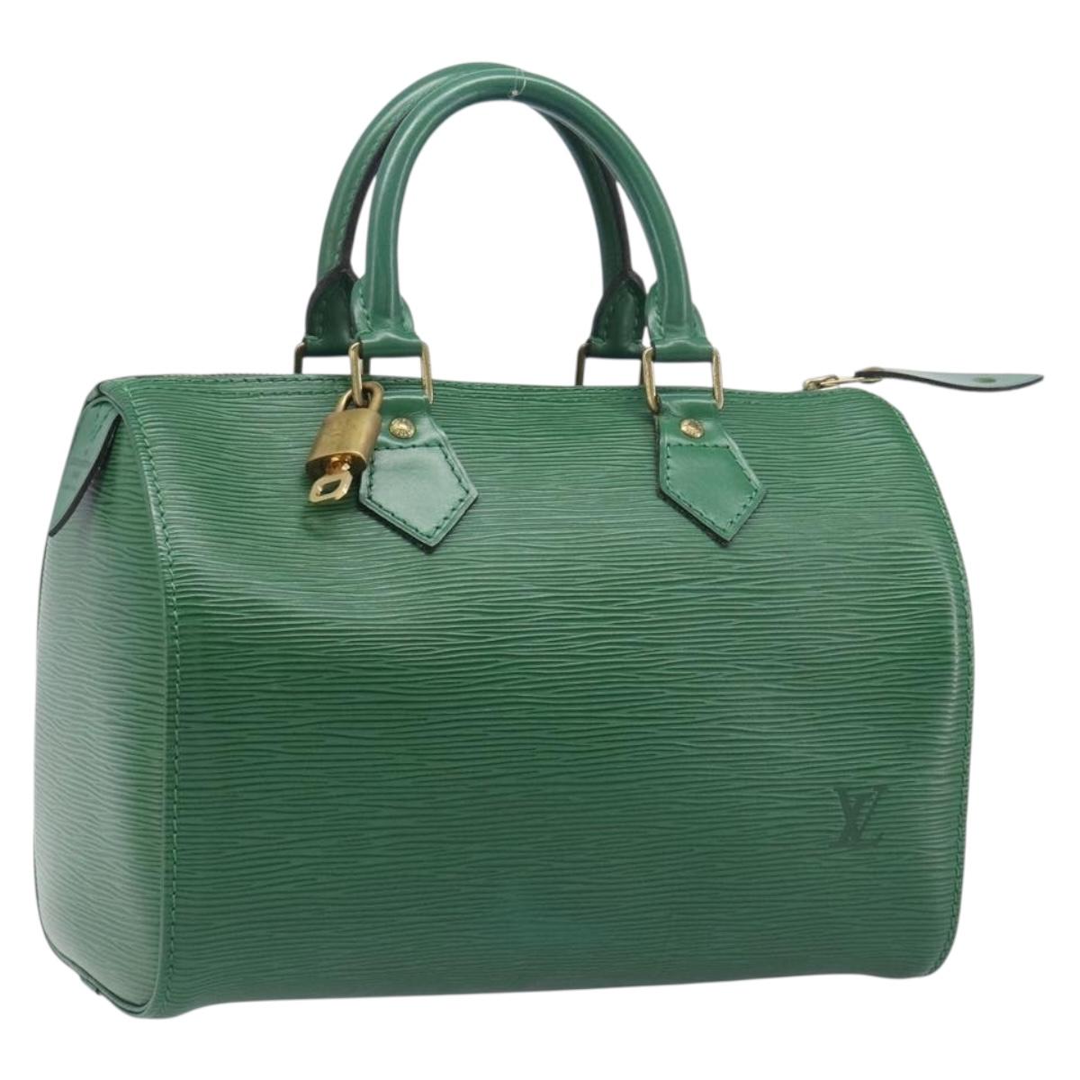 LOUIS VUITTON Epi Speedy 25 Hand Bag Borneo Green M43014 LV Auth 199134V