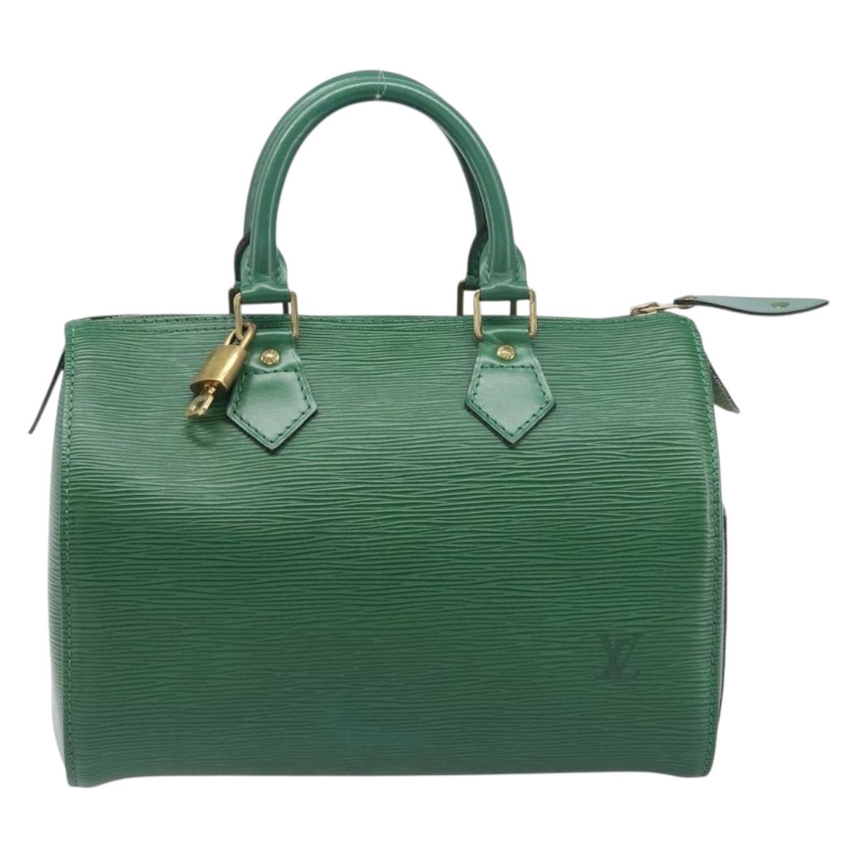 LOUIS VUITTON Epi Speedy 25 Hand Bag Borneo Green M43014 LV Auth 199134V