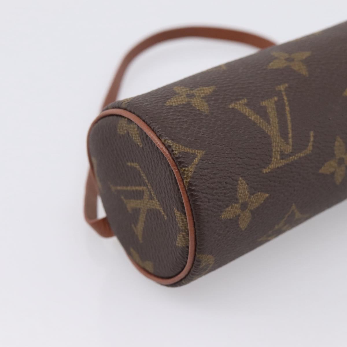 LOUIS VUITTON Monogram Papillon Pouch LV Auth 199143
