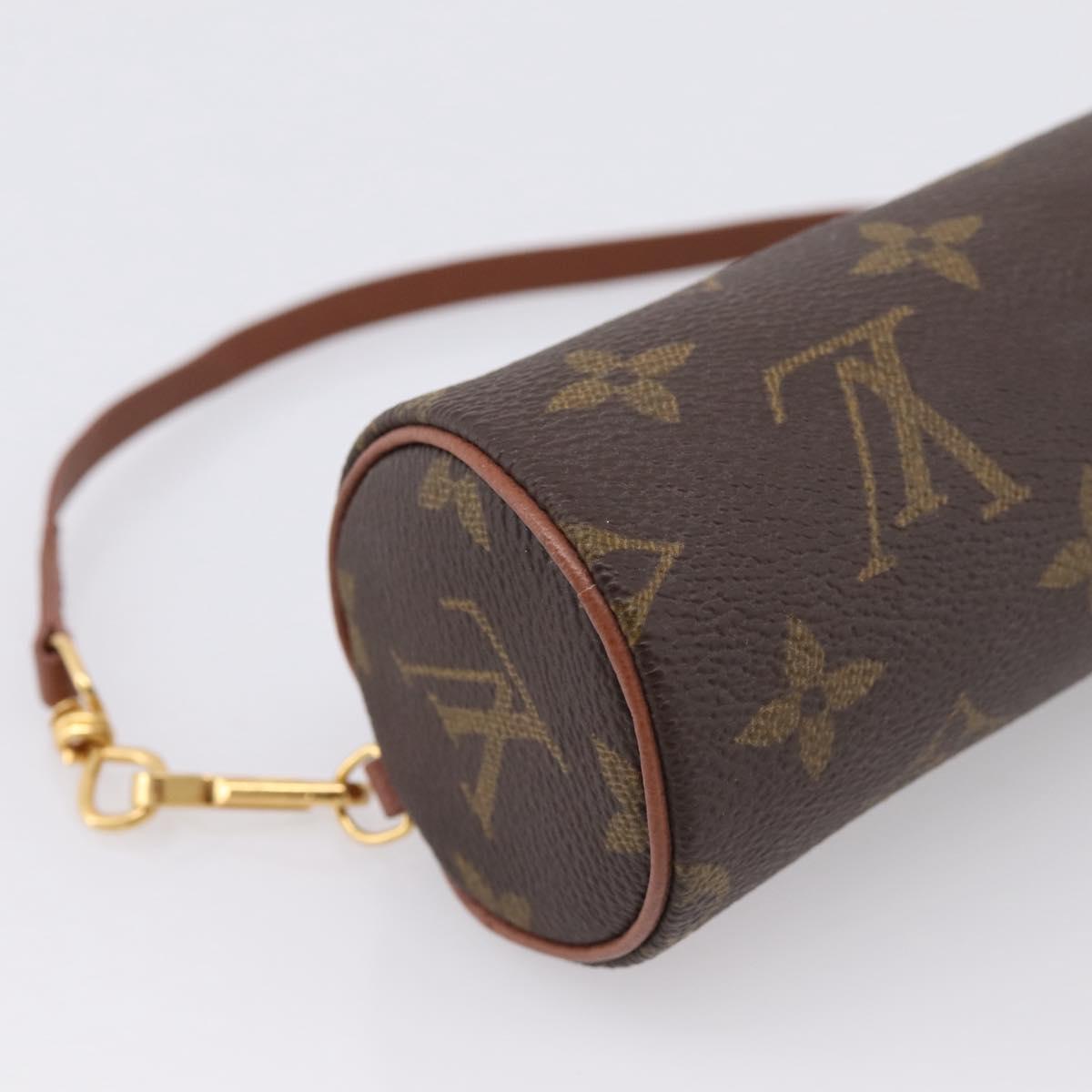 LOUIS VUITTON Monogram Papillon Pouch LV Auth 199143