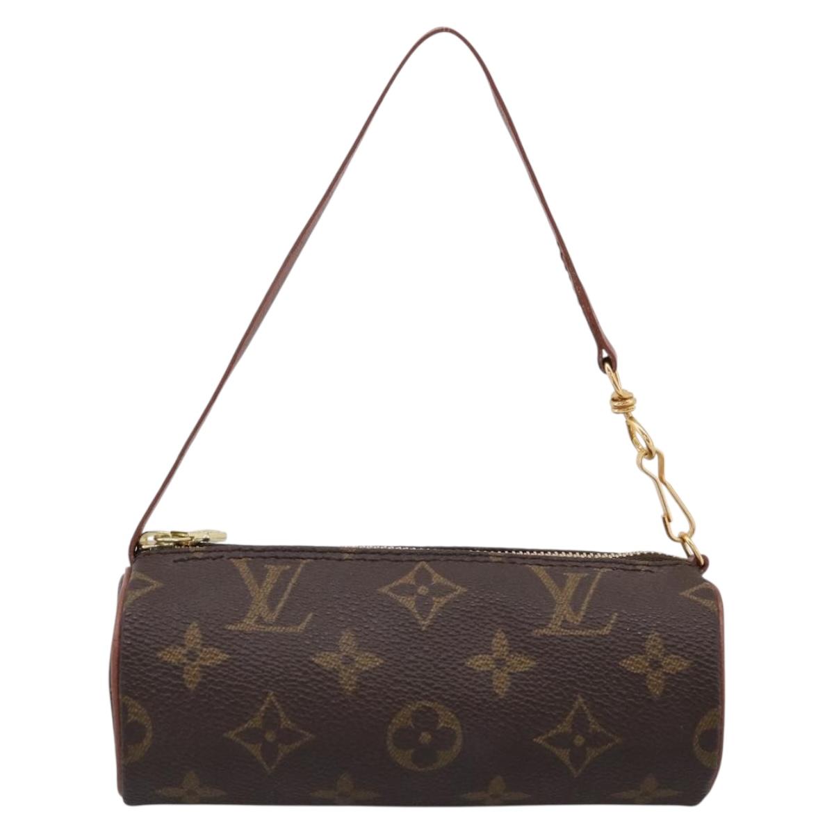 LOUIS VUITTON Monogram Papillon Pouch LV Auth 199143