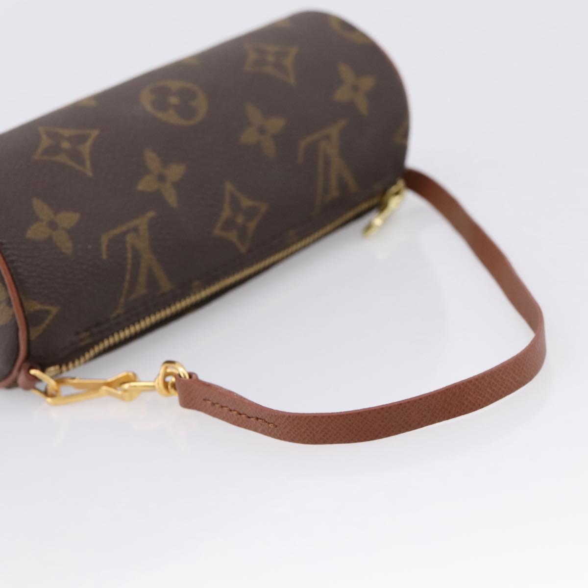 LOUIS VUITTON Monogram Papillon Pouch LV Auth 199143