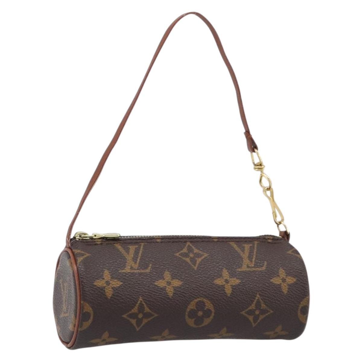 LOUIS VUITTON Monogram Papillon Pouch LV Auth 199149