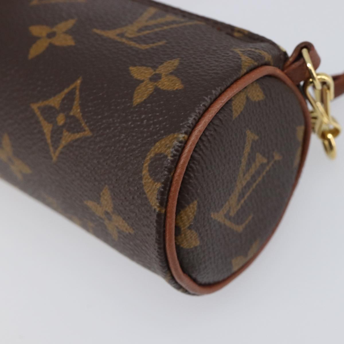 LOUIS VUITTON Monogram Papillon Pouch LV Auth 199149
