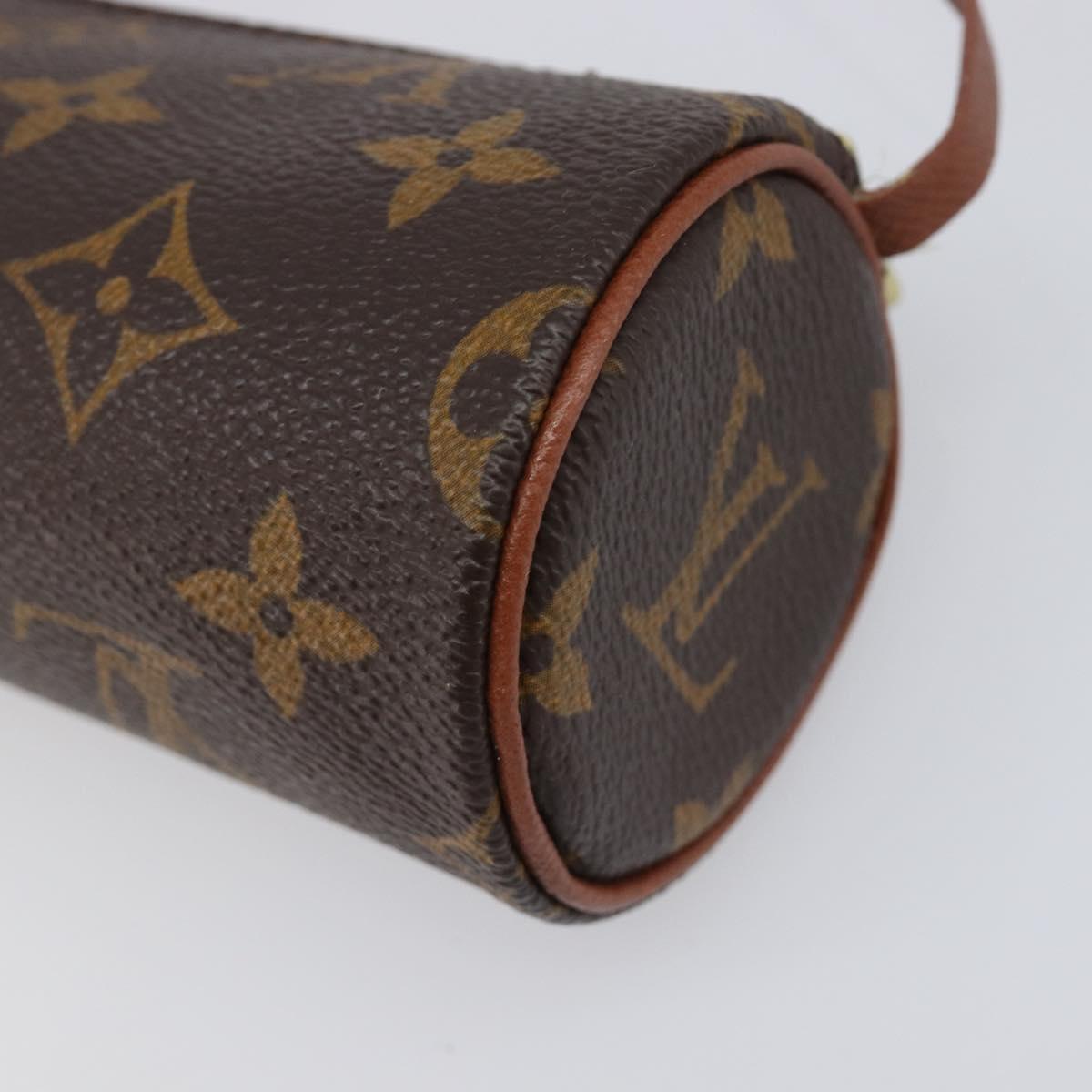 LOUIS VUITTON Monogram Papillon Pouch LV Auth 199149