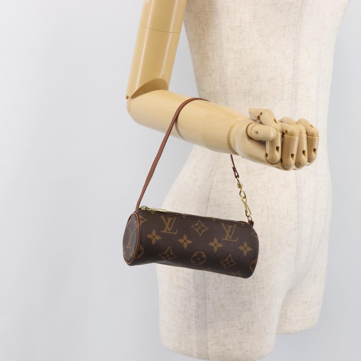 LOUIS VUITTON Monogram Papillon Pouch LV Auth 199149