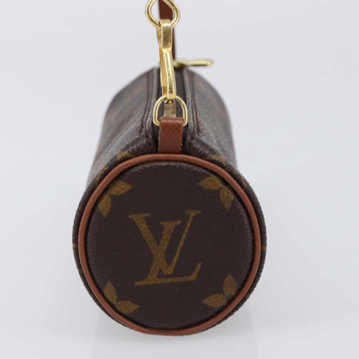 LOUIS VUITTON Monogram Papillon Pouch LV Auth 199149
