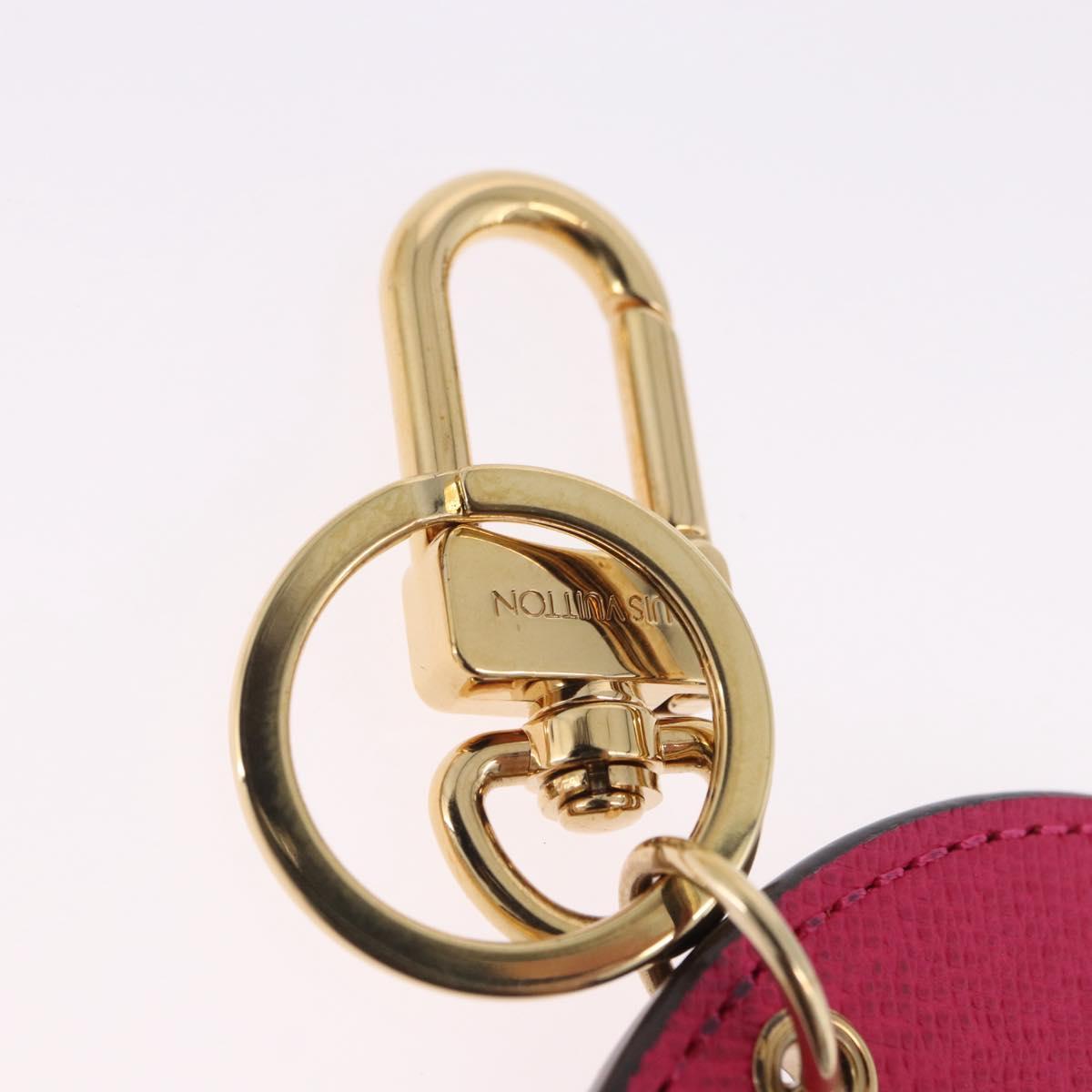 LOUIS VUITTON Damier Ebene Key Holder Illustre Charm M65138 LV Auth 199151V