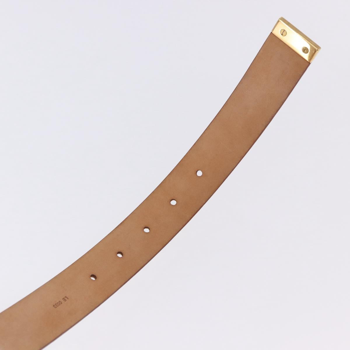 LOUIS VUITTON Multicolor Ceinture Carre Belt White M9682 LV Auth 199153V