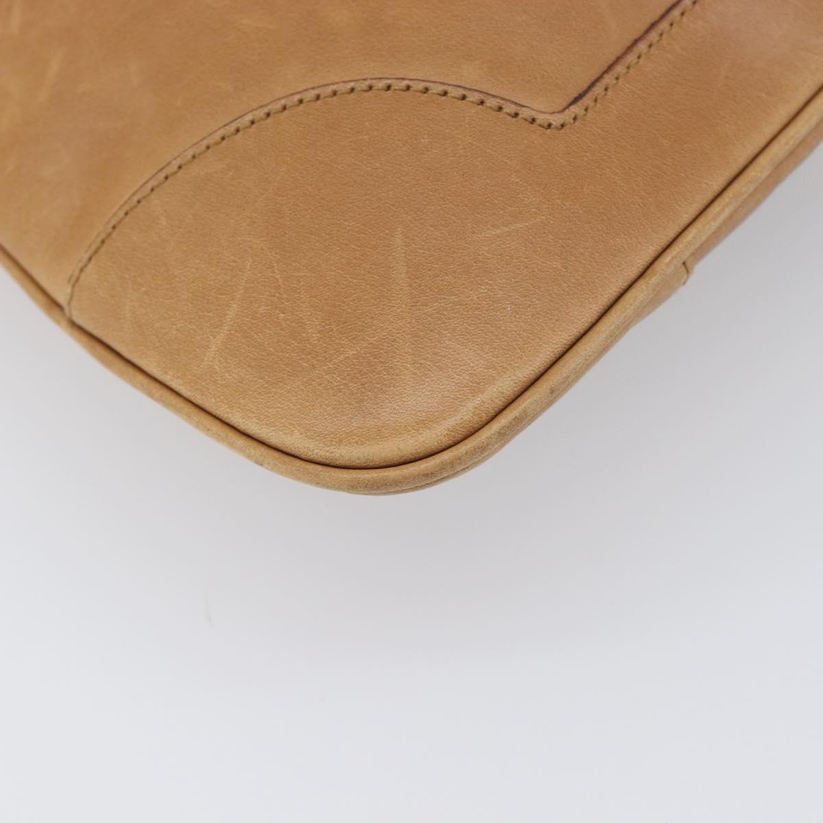 GUCCI Jackie Sherry Line Hand Bag Leather Brown Gold 001 4057 Auth 199158A